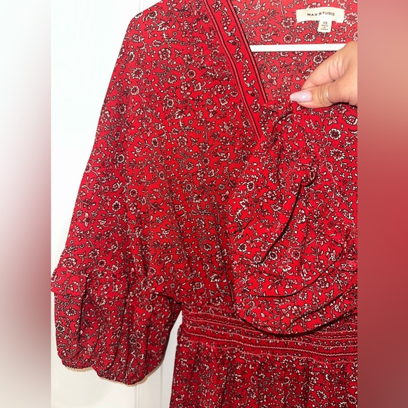 Max Studio Women's 3/4 Sleeve Tiered Bubble Crepe Dress. Size XS - Picture 5 of 7